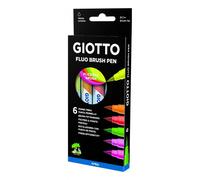 Pennarelli acquerellabili con punta a pe conf. 6 colori assortiti Fluo - F427200