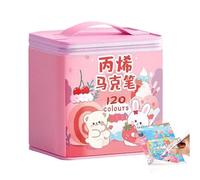 Pennarelli acrilici - 14 x 1,3 cm Set di pennarelli da disegno a testa fine | 1200 g di materiale artistico impermeabile, per pittura su ceramica, tela, vetro, pietra, roccia, artigianato creativo