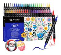 Pennarelli acrilici 48 colori, doppia punta, impermeabili, pittura e disegno