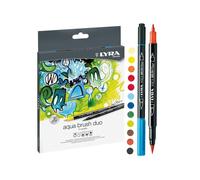 Pennello Aqua brush duo - penna a doppia punta in fibra (pacchetto di 12) l6521120