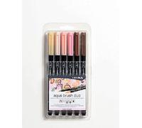 Pennarelli aqua duo brush skin tone set 6 pezzi- Lyra