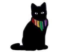 Pennarelli arcobaleno: spilla smaltata divertente per oca, gatto, rana, Klein, Metallo non prezioso