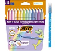 Pennarelli BIC Kids Kid Couleur Pastel, confezione da 12
