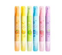 Pennarelli cancellabili per carta, pennarelli a doppia punta per la scuola, strumento di scrittura di grande capacità, materiale scolastico, progetti di lavoro, agenda e note