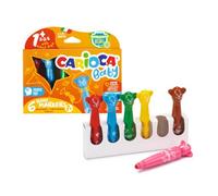 Pennarelli Carioca Baby Teddy 1+ in colori assortiti - conf. 6 pezzi - 42815
