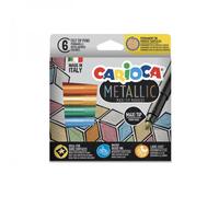 Pennarelli Carioca Metallic punta maxi Ø colori assortiti - 43161