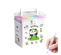 Pennarelli Colorati | 120 Colori Set da Colorare con Disegni di Animali Cartoon,Scrittura Schizzi Calligrafia Senza Macchie