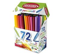 Pennarelli Colorito + Coloritone FIBRACOLOR confezione 72 pennarelli punta fine e punta grossa superlavabili