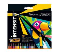 Pennarelli con grip BIC Intensity Premiu conf. 12 colori assortiti - 977891