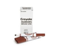 Pennarelli Crayola Broad Line Pennarelli marroni da 12 pezzi