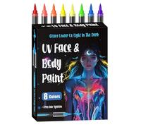 Pennarelli Da Trucco Viso 18 Pezzi Impermeabili al Sudore Colori Vivaci | Pennarello Per Trucco Viso E Corpo Per Concerti Feste a Tema Festival Cosplay Halloween e Teatro