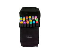 Pennarelli di disegno fine e spazzolatura - marcatori d'arte professionali, marcatori di custodia | Set di arte che trasportano colorazione schizzo, giornali disegni dilettanti professionisti,