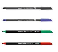 Pennarelli Edding 1200, confezione assortita da 10 (5 neri, 2 blu, 2 rossi, 1 verde)