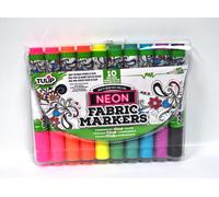 Pennarelli Fluo Per Tessuto A Punta Di Tulipano 10 Pezzi