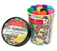 Faber-Castell 254695 Highlighter Set Ice Cream Cup, 10 Marker Pens in Neon and P