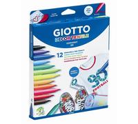 Pennarelli Giotto Decor Textile 12 Colori per Tessuto - GIOTTO Cartoleria>Pastelli, Pennarelli, colori!