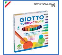 PENNARELLI GIOTTO TURBO COLOR PUNTA FINE LAVABILI CONFEZIONE DA 12 PEZZI COLORI