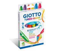 Pennarelli Giotto Turbo Giant in conf. 6 colori Fluo assortiti F433000