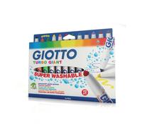 Pennarelli GIOTTO Turbo Giant punta coni astuccio appendibile da 12 - F432000