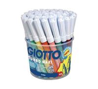 Pennarelli GIOTTO Turbo Maxi punta grossa in fibra 5 mm assortiti barattolo da 4