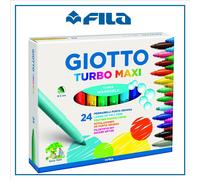 Pennarelli Giotto turbomaxi da 24 punta grossa per bambini scuola lavabili asilo