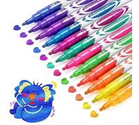 Pennarelli Glitter 12 Pennarelli Acrilici Glitter Pennarello Shimmer