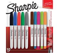 Pennarelli indelebili a punta fine e ultra fine, assortiti, confezione da 10