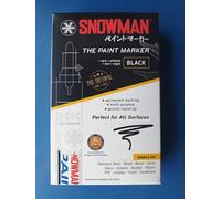 PENNARELLI INDELEBILI Colore NERO - Conf. 12 PEZZI - Marca SNOWMAN - IMBATTIBILI