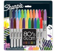 Pennarelli Indelebili, Punta Fine, Confezione Da 24, 80'S Glam