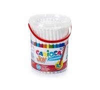 Carioca Pennarelli Joy 43176 Punta fine Super lavabili Colori assortiti Barattolo 100 pz