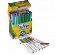 Pennarelli lavabili Crayola Super Tips, 100 pezzi