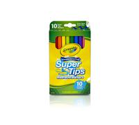 Pennarelli lavabili Crayola Super Tips, confezione da 10 pezzi assortiti