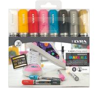 Pennarelli Lyra Graduate Mark All 2mm. Astuccio 8 Colori
