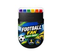 Pennarelli per Face Paint 6 Pezzi Tema Calcio Pittura sulla Pelle
