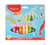Pennarelli per i più piccoli 1+ MAPED Color’Peps Early Age, 12 colori