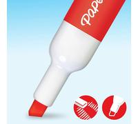 Pennarelli Per Lavagna Bianca Paper Mate Punta A Scalpello Blu Nero Verde Rosso
