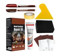 Pennarelli Per Mobili - Penne Per Legno Per, Pennarello Professionale Per Ritocco Del Legno, Kit Di Riparazione, Mastice Per Mobili Da 25 G | Stucco Permanente Per, Ammaccature, Ta