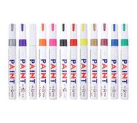 Pennarelli Per Pittura Ad Olio - Penne Per Pittura Permanente In Alluminio | 14,3x1,4 Cm Impermeabile, Asciugatura Rapida, Colori Metallizzati, Confezione Da 12 Per Vetro, Ceramica, Metallo, Tela, Pie