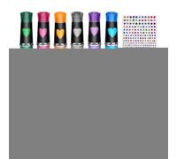 Pennarelli per pittura viso e corpo - 6 colori a base d'acqua per pittura viso e corpo con 9 stencil - Matite per pittura viso per la pelle, lavabili, sicure per sensazioni