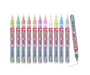 Pennarelli per smalto per unghie, 12 colori, per arte e decorazione manuale delle unghie, punte per progettare con punti | per donne ragazze moglie fidanzata figlia feste natale compleanno festa sale