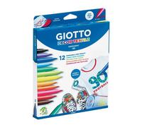 Pennarelli per tessuti GIOTTO Decor Text astuccio da 12 - F49490000
