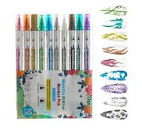 Pennarelli Per Unghie | 10 Pezzi Strumenti Manicure Doppia Punta - Marcatori Per Smalto Per Unghie - Per Ragazze Donne Principianti Professionisti Appassionati Fai Da Te Amanti Della Bellezza