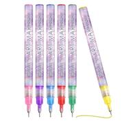 Pennarelli per unghie - 6 colori ad asciugatura rapida con punta fine - penne per smalto | Per donne, bambini, ragazze, adulti, penne per salone Homeolish possono essere utilizzati in base al colore