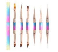 Pennarelli per unghie - d'arte portatile a doppia punta - Kit di smalti gel | Per principianti ragazze e donne forniture per artigianato salone e artigianato