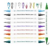 Pennarelli per unghie Graffiti - Set di penne per vernice 3D a doppia estremità 10 colori | Strumenti per punteggiare il salone ad asciugatura rapida per la progettazione di, manicure fai-da-