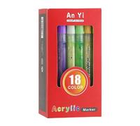 Pennarelli per vernice acrilica, pennarelli per vernice acrilica - Pennarelli per pittura ad alta pigmentazione con punta fine di roccia,Strumenti per artigianato, scrittura,