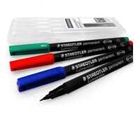 Pennarelli Permanenti Staedtler Lumocolor - Superfine - Misto In Astuccio Da 4
