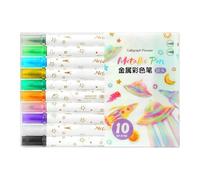 Pennarelli Pittura - 10 Pennarelli per Tela ad Asciugatura Rapida | Pennarello ad Asciugatura Rapida Base Olio Impermeabile per Arte Artigianato | Per Dipingere Tessuto Ceramica Pietra Vetro Tazza