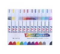 Pennarelli Pittura Per Legno - Marcatori Permanenti Ad Asciugatura Rapida Per Tela | Marcatori Artistici Permanenti Base Olio Tessuto Ceramica Pietra Tela Pneumatici Tazze Metallo 12 Unidade
