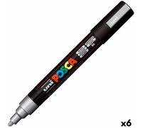 Pennarelli POSCA PC-5M Argentato [6 Unità]
